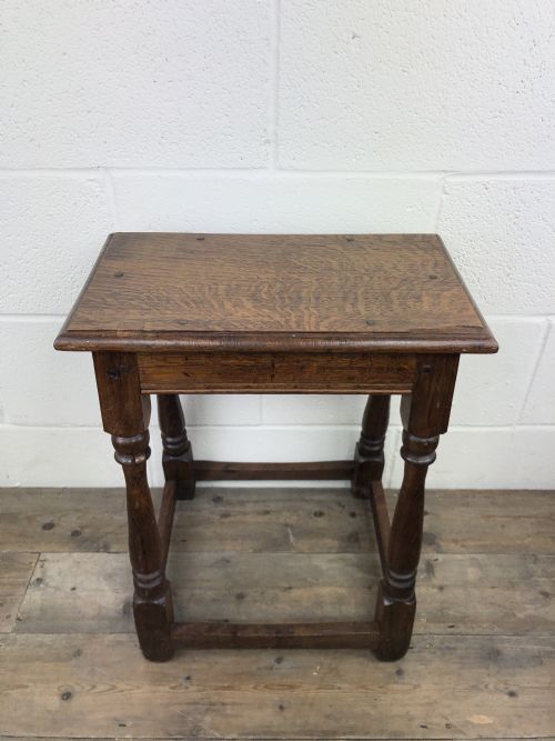 fig 1. Antique Oak Joint Stool