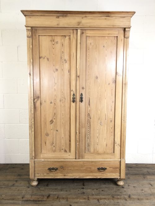 Antique Pine Knock Down Flat Pack Wardrobe