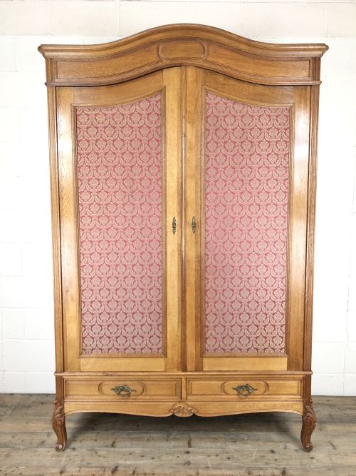 Large Pale Oak Armoire Wardrobe – Knock Down Flat Pack