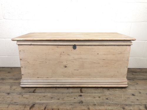 Antique Pine Trunk or Blanket Box