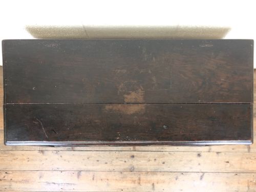 fig 1. Antique 18th Century Carved Oak Coffer