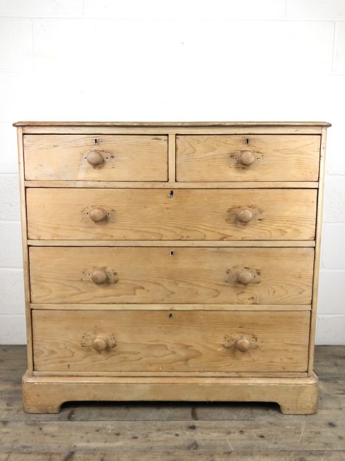 Victorian Antique Pine Chest of Drawers