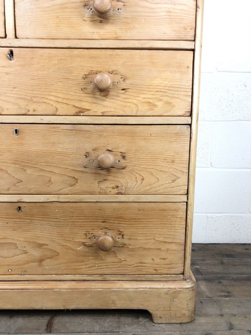 fig 1. Victorian Antique Pine Chest of Drawers