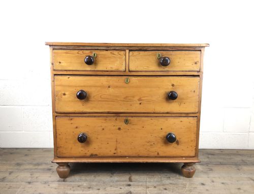 fig 1. Victorian Pine Chest of Drawers