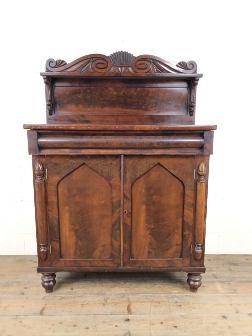 Antique 19th Century Mahogany Chiffonier Sideboard