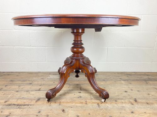 fig 1. Victorian Mahogany Oval Tilt Top Table