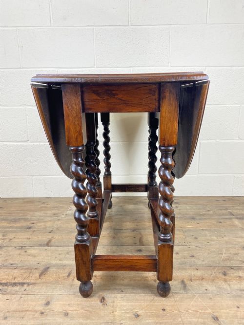 fig 2. Antique Oak Gate Leg Table