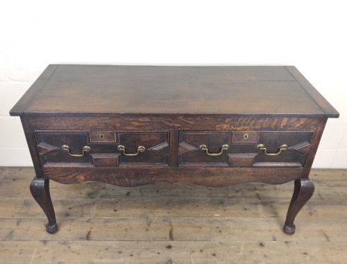 fig 1. Antique Oak Jacobean Style Sideboard