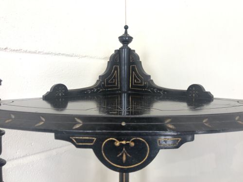 fig 1. Victorian Ebonised Corner What Not