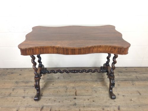 Victorian Rosewood Stretcher Table or Centre Table