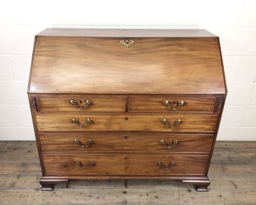 Antique George III Mahogany Bureau