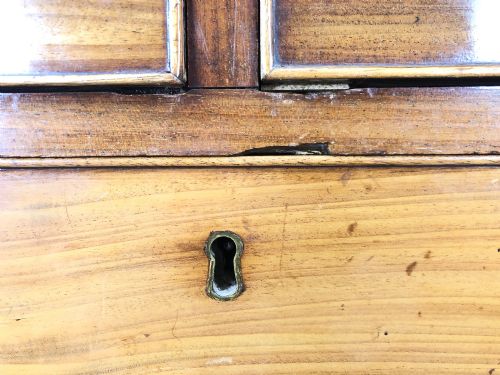 fig 2. Antique George III Mahogany Bureau