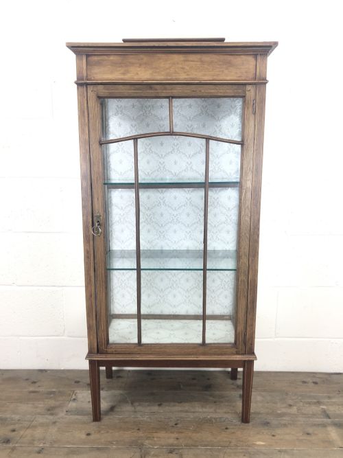 Edwardian Inlaid Mahogany Display Cabinet