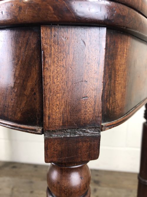 fig 2. Antique 19th Century Mahogany Fold Over Side Table