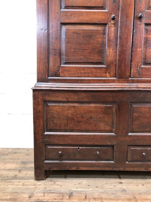 fig 2. Large Antique 18th Century Welsh Oak Press Cupboard
