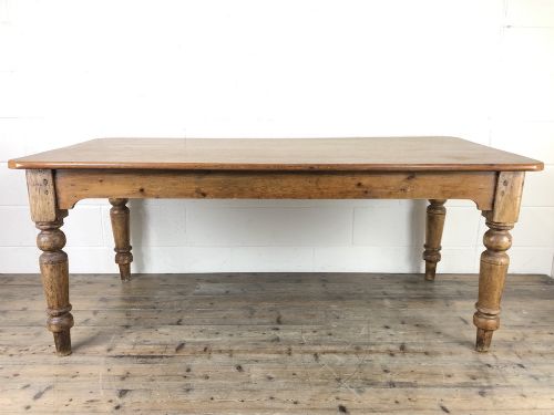 Victorian Antique Pine Farmhouse Kitchen Table