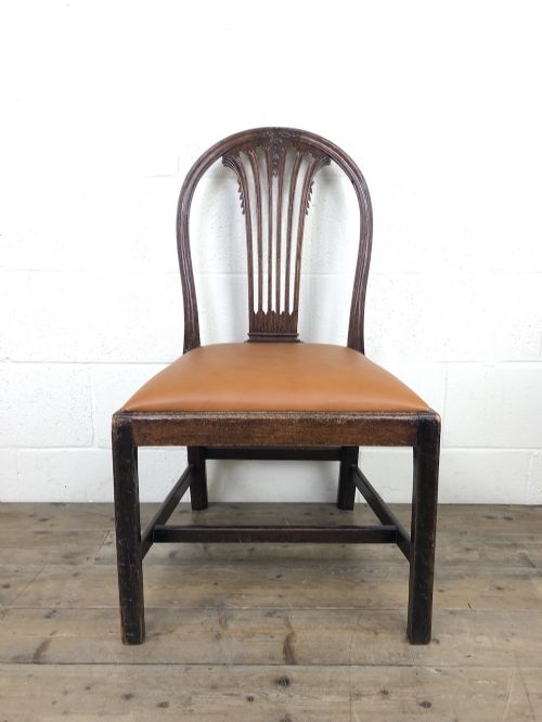Georgian Chair with Drop-in Leather Seat