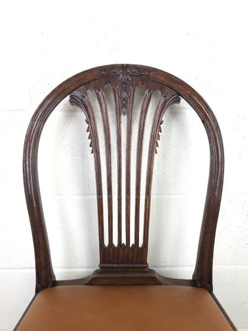 fig 1. Georgian Chair with Drop-In Leather Seat