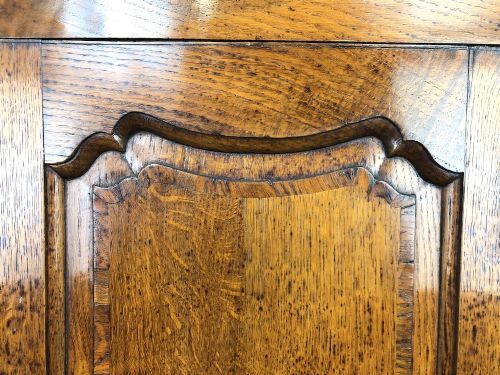 fig 2. 19th Century Antique Oak Corner Cupboard