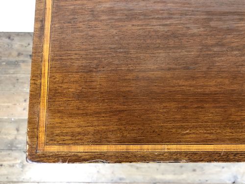 fig 1. Antique Edwardian Inlaid Mahogany Side Table