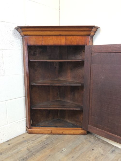fig 1. Victorian Mahogany Wall Hanging Corner Cupboard