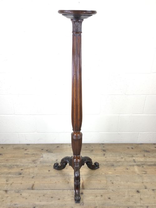 Antique 19th Century Mahogany Torchere Stand