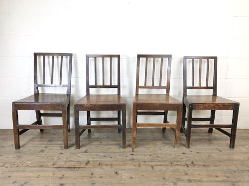 Harlequin Set of Four Welsh Farmhouse Chairs
