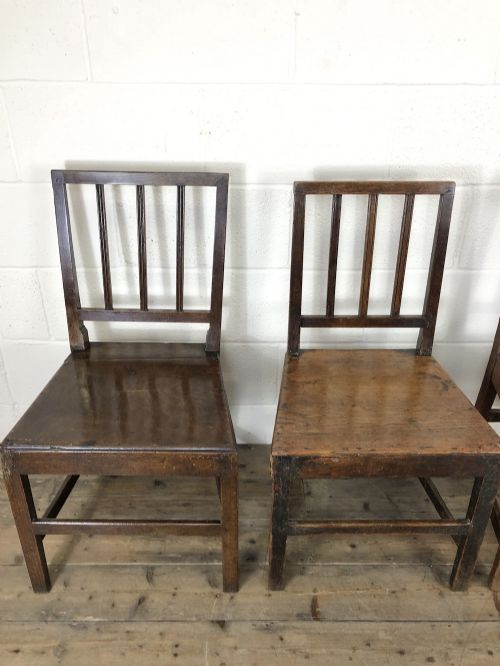 fig 1. Harlequin Set of Four Welsh Farmhouse Chairs