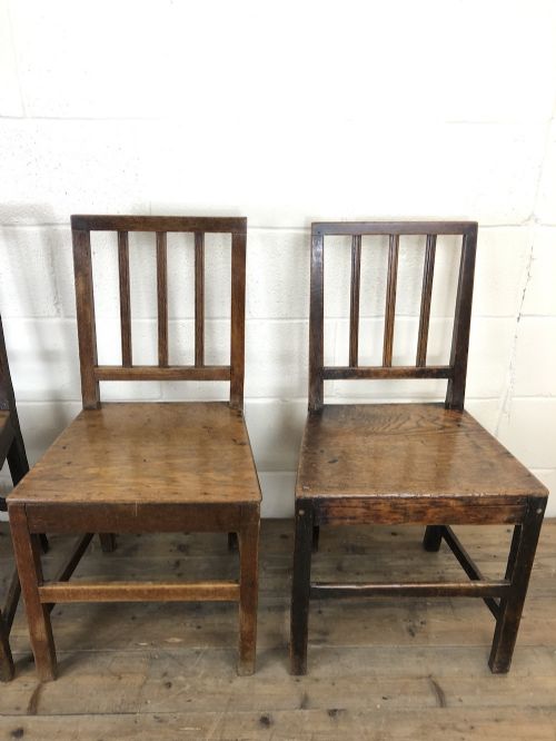 fig 2. Harlequin Set of Four Welsh Farmhouse Chairs