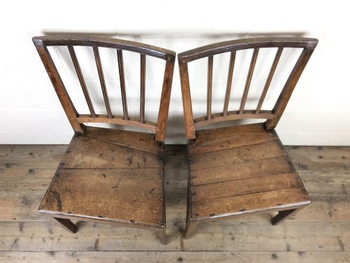 fig 2. Pair of 19th Century Welsh Oak Farmhouse Chairs