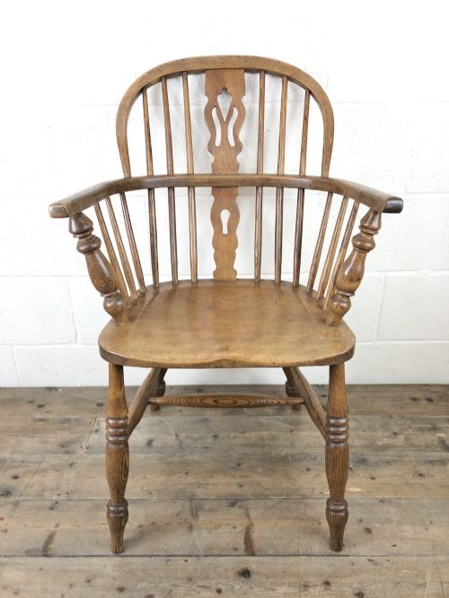 19th Century Beech and Elm Windsor Armchair