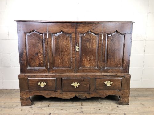 18th Century Welsh Oak Carmarthenshire Coffer
