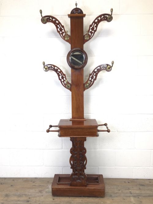 Victorian Mahogany Tree Shape Hall Stand
