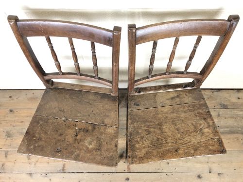 fig 2. Pair of 19th Century Oak Farmhouse Chairs