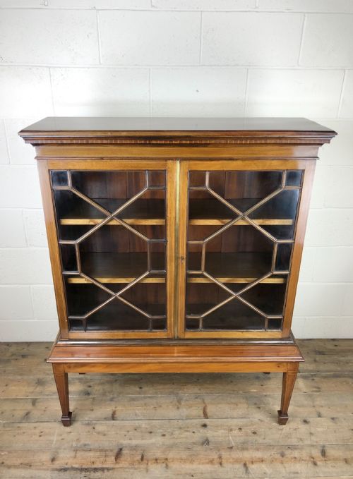fig 1. Mahogany Glazed Bookcase or Display Cabinet