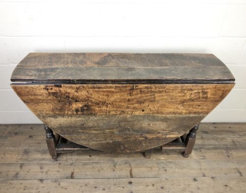 fig 1. 18th Century Oak Gate Leg Table