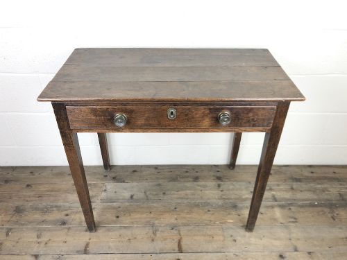 Georgian Oak Single Drawer Side Table