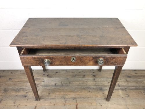 fig 2. Georgian Oak Single Drawer Side Table