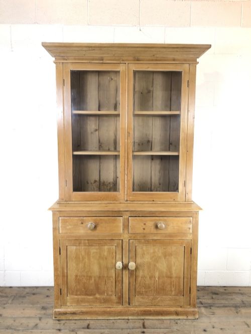 Victorian Antique Pine Glazed Dresser