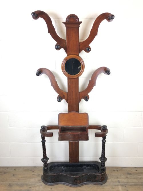 Victorian Mahogany Tree Shaped Hall Stand