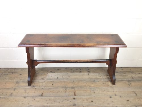 Antique Pitch Pine Chapel Organ Bench
