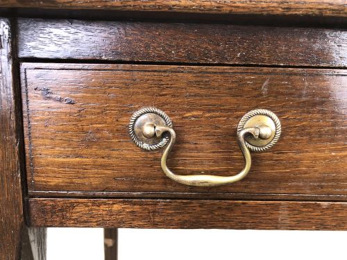 fig 2. Antique 19th Century Oak Side Table