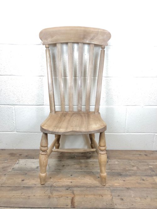 Antique Beech & Elm Low Seat Fireside Chair