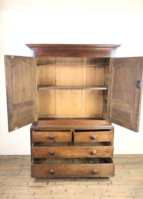 fig 2. Early 19th Century Welsh Oak Press Cupboard