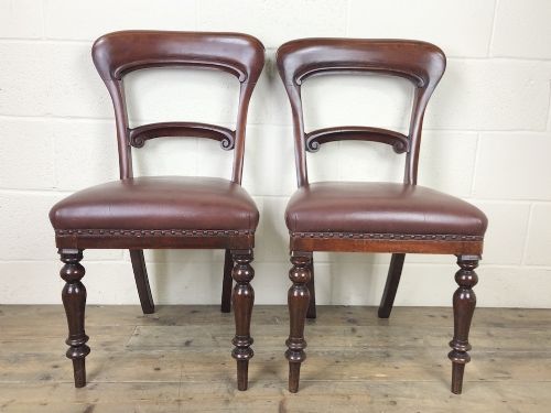 fig 1. Pair of Victorian Mahogany Chairs