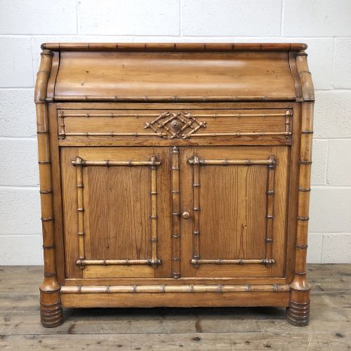 Victorian Antique Pine Faux Bamboo Washstand