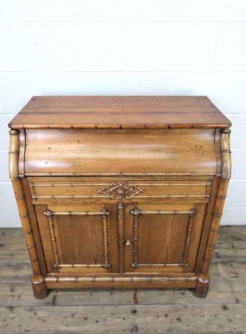 fig 1. Victorian Antique Pine Faux Bamboo Washstand