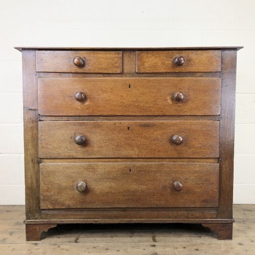 Antique Country Oak Chest of Drawers