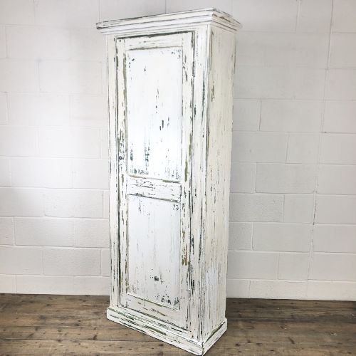 Distressed Painted Antique Pine Cupboard