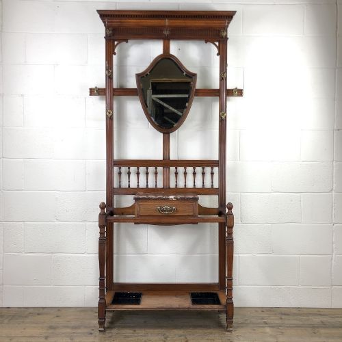 Antique Mahogany Hall Stand